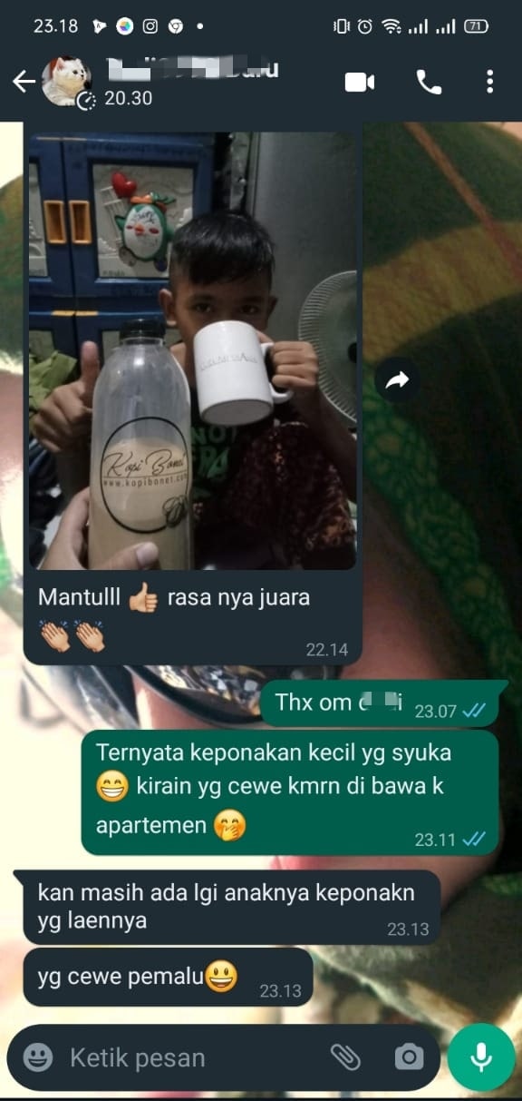 Testimoni kopi bonet 1