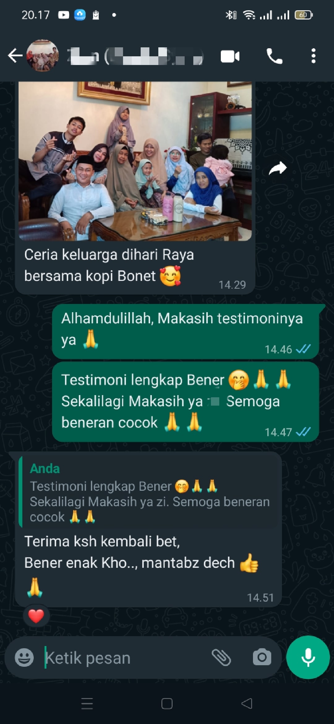 testimoni kopi bonet 4